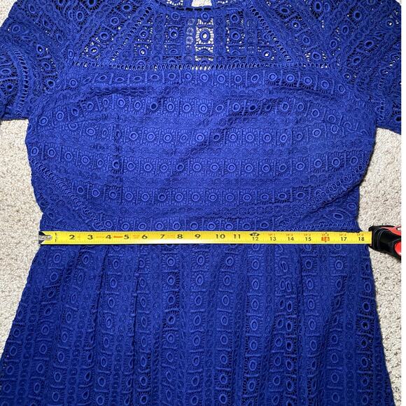 Boden Royal Blue Lace Dress - Women's Size 16 - Cotton - Picture 9 of 16